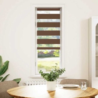vidaXL Zebrarollo Braun 40x150 cm Stoffbreite 35,9 cm Polyester 4014327
