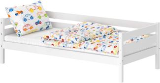 WNM Group Kinderbett fr Mdchen und Jungen Kaira - Jugenbett aus Massivholz - Hohe Qualitt Bett 190x90 cm - Wei