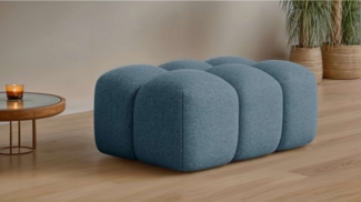 OTTO home Polsterhocker KALLIE Sitzhocker, Bubble-Optik, Maße B/T/H: 90/60/44 cm, moderne Steppung, hoher Sitzkomfort und modernes Design