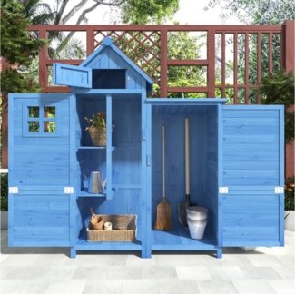 Ulife Geräteschrank Gerätehaus Gartenschrank Geräteschuppen Outdoor-Schrank