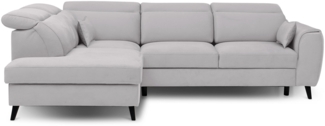 Eltap Noble Ecksofa (Nube 3) Seite links, Grau, 201 x 100 x 255 cm