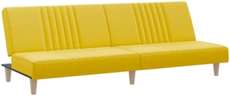 vidaXL Schlafsofa Hellgelb Stoff 351885