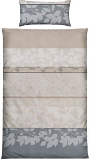 REDBEST Bettwäsche Bettwäsche, Polyester, Microfaser-Satin Streifen