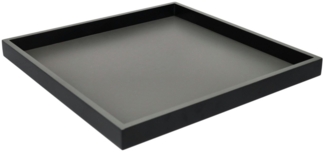 Giftcompany Tablett Neo Tablett quadratisch schwarz 32cm, Holzfaserplatte