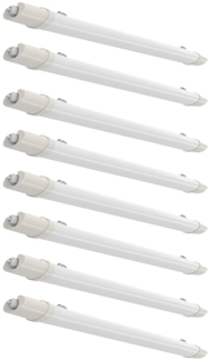 8er Set LED Wannenleuchte, 1530 Lm , neutralweiß, L 60 cm, VT-1518