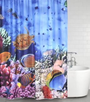 Sanilo Duschvorhang Ocean 180x200 cm, 100% wasserdicht, Anti-Schimmel-Effekt, hochwertige Qualität