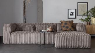 Longchair-Sofa Bean Rechts - Ribcord Terrazzo