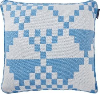 LEXINGTON Kissenbezug Graphic Recycled Cotton White/Blue (50x50) 12424114-1600-SH25