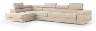 Masseno Ecksofa VICENTE mit Schlaffunktion L-Form, Sofa mit Bettkasten