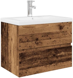 vidaXL Waschbeckenunterschrank mit Einbaubecken und Wasserhahn 3328931