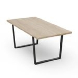 Blumfeldt Bearsdon Esstisch – Farbe Walnuss MDF-Tischplatte 180x90 cm, Schwarze Tischbeine aus Metall, Industrieller Loft-Stil, Hitze- und Kratzfest, Perfekt für Esszimmer und Küche