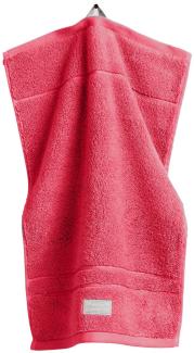 GANT Gästetuch, Organic Premium Towel - Frottee Rot 30x50cm