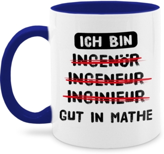 Shirtracer Tasse Ich bin gut in Mathe I Ingenieur Geschenk Mathematiker, Keramik, Kaffeetasse Job Geschenk