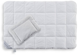 AKTION - Bettenset für Babys- und Kinder mit Karo-Steppung, 100x135 cm und 40x60 cm