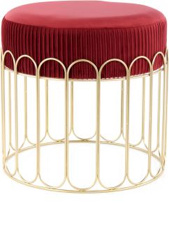 Hocker Cleopatra 425 Bordeaux / Gold