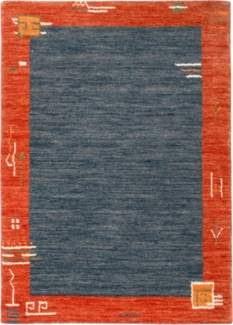 Morgenland Gabbeh Teppich - Softy - 90 x 60 cm - blau