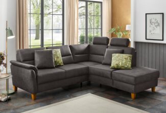Home affaire Ecksofa Palmera L-Form, Federkern, wahlweise mit Bettfunktion und mit/ohne Stauraum