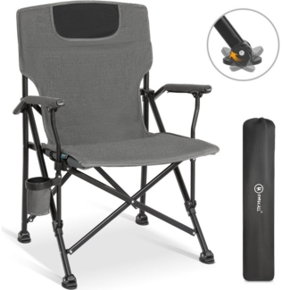 HOMECALL Campingstuhl Faltbar Camping Stuhl Camping Luxus Anglerstuhl Campingstühle, Getränkehalter, Gepolstert, bis 150 kg