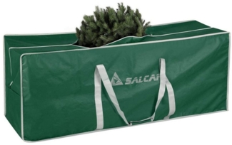 Salcar Künstlicher Weihnachtsbaum Aufbewahrungstasche für Weihnachtsbaum bis zu 240 cm, Transporthülle, 130 x 40 x 50 cm Aufbewahrungstasche, Reißfest, Wasserdicht