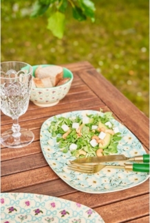 rice Teller Melamin Teller oval 30x22 cm Snackteller Käseplatte