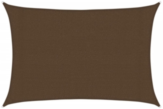 vidaXL Sonnensegel 160 g/m² Braun 3x5 m HDPE 311789