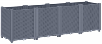 vidaXL Pflanzkübel Blaugrau 160x40x53 cm PP 367856