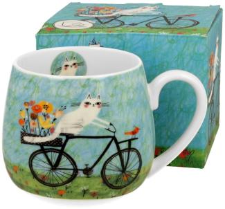 DUO ANIMALS Fassbecher 430 ml CAT'S WORLD – BICYCLE New Bone China Porzellan