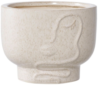 tinkaro Blumentopf Keramik Beige (1 St)