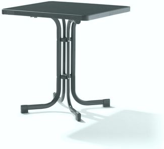 Sieger Boulevard-Klapptisch Boulevard-Klapptisch klappbar, Stahl Eisengrau 70 x 72 x 70 cm