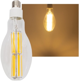 LED Filament-Lampe E27 30W "FHE-30" 4575lm, 2700K, warmweiß, ØxH 9x24cm