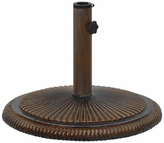 vidaXL Sonnenschirmständer Bronzen 45x45x30 cm Gusseisen 317771