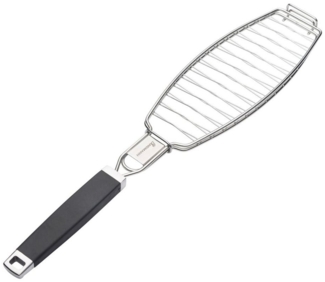 Landmann 'Pure' Fischbräter, Edelstahl silber / Gummi schwarz, 3 x 55,5 x 12 cm