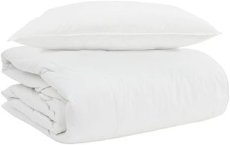 vidaXL 2-in-1 Bettdecke mit Kissen 2 pcs Weiß Daunenfeder 3376327