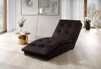 Wohnideebilder Doro Dunkelbraun Chaiselongue CH-DOR-22FL