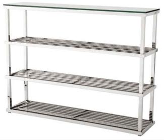 Casa Padrino Luxus Regal Schrank 5 Stars Chrom - Regalschrank Schrank - Hotel Einrichtung Möbel