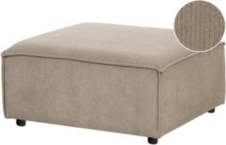 Ottomane ARDAL Cord Hellbraun