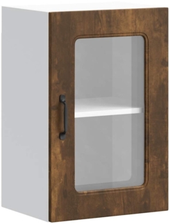 vidaXL Küchen-Hängeschrank mit Glastür Kalmar Räuchereiche Holzwerkstoff 853532