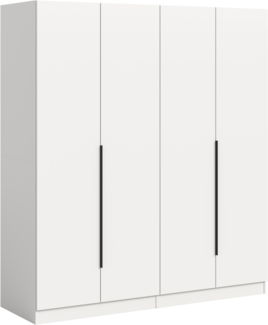 Kleiderschrankkombination (B/H/T: 160x181x52 cm) in weiß