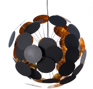 riess-ambiente Hängeleuchte INFINITY HOME 70cm schwarz / gold, ohne Leuchtmittel, Wohnzimmer · Metall · Kugel · Esszimmer · Modern