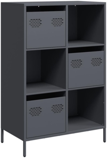 vidaXL Highboard Anthrazit 68x39x103,5 cm Stahl 851408