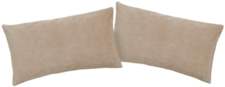 my home Kissenbezug Desner3, (2 Stück), Kissenhülle mit Reißverschluss, Cashmere-Touch, kuschelig & weich