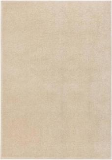 Teppich Kurzflor 240x340 cm Beige