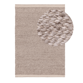 Kiah - Teppich aus recyceltem Material Taupe 160x230 cm