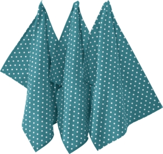 REDBEST Geschirrtuch Geschirrtuch "Orlando" 3er-Pack, Baumwolle Punkte