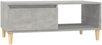 Couchtisch, Sofatisch Betongrau 90x50x36,5 cm Holzwerkstoff