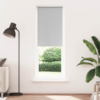 vidaXL Verdunkelungsrollo Hellgrau 85x230 cm Stoffbreite 80,7 cm 4011463