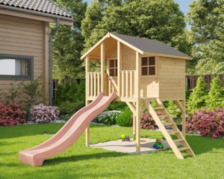 Stelzenhaus Tom / Toby mit Rutsche pastell rosa