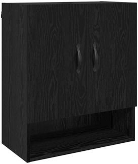 vidaXL Wandschrank Schwarz Eichen-Optik 60 x 31 x 70 cm Holzwerkstoff 879539