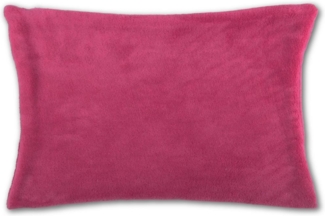 Kissenhülle Kuschel 30x50, Auswahl: pink - fuchsia mit Füllung