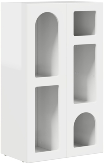 vidaXL Sideboard Hochglanz Weiß 59 x 35 x 100,5 cm Holzwerkstoff 891338